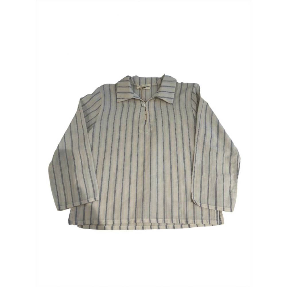 NEW BABE & TESS boys hippie shirt in ocean stripe